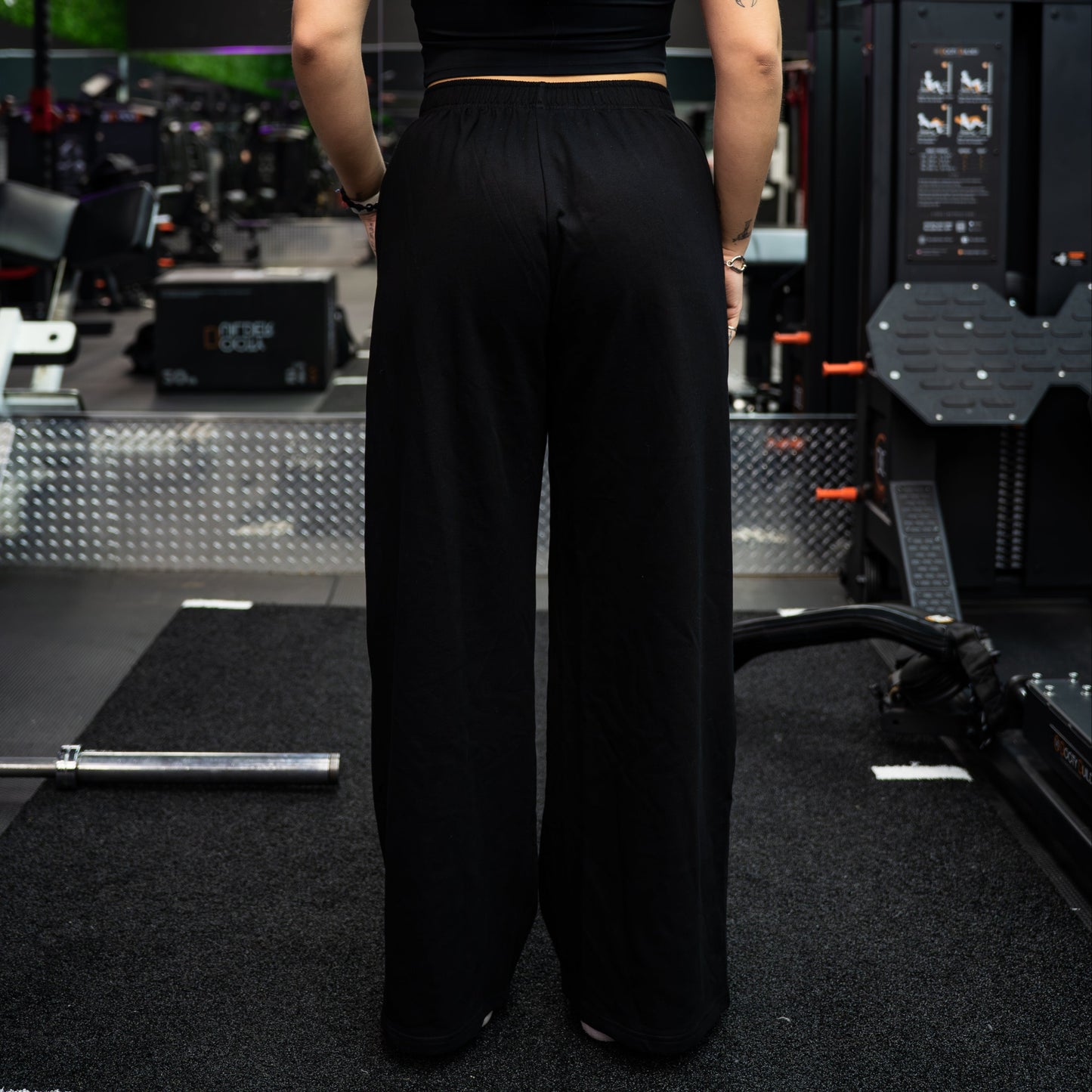 WOMEN WIDE-LEG PUMP COVER PANTS