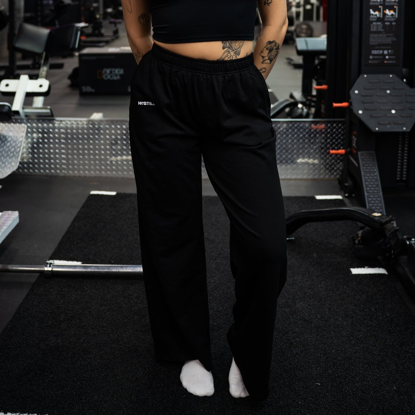 WOMEN WIDE-LEG PUMP COVER PANTS